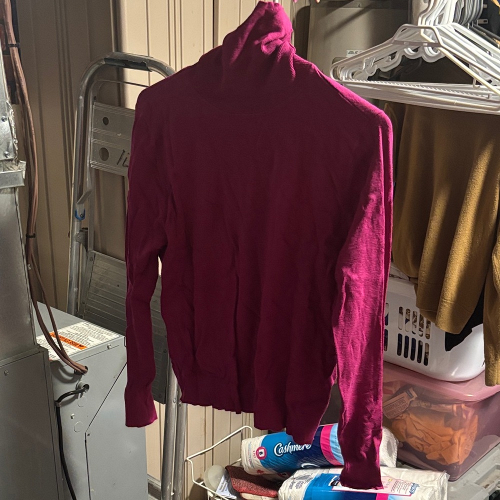 Simons Women's Long Sleeve Magenta Turtleneck